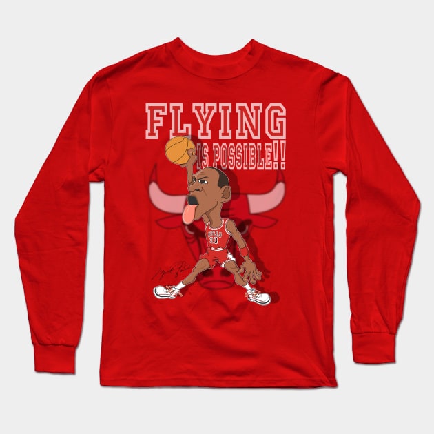 FLYING IS POSSIBLE Long Sleeve T-Shirt by markucho88
